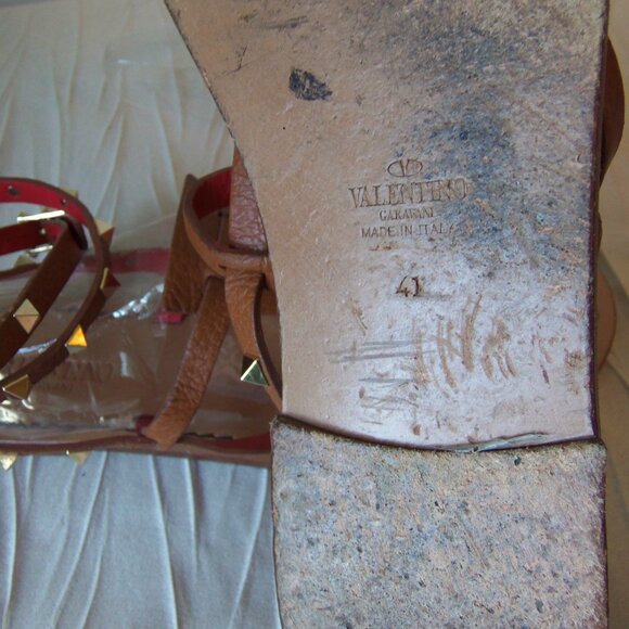 Valentino Garavani Rockstud Thong Wrap Sandals sz 41 - Picture 14 of 16